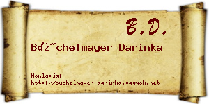 Büchelmayer Darinka névjegykártya